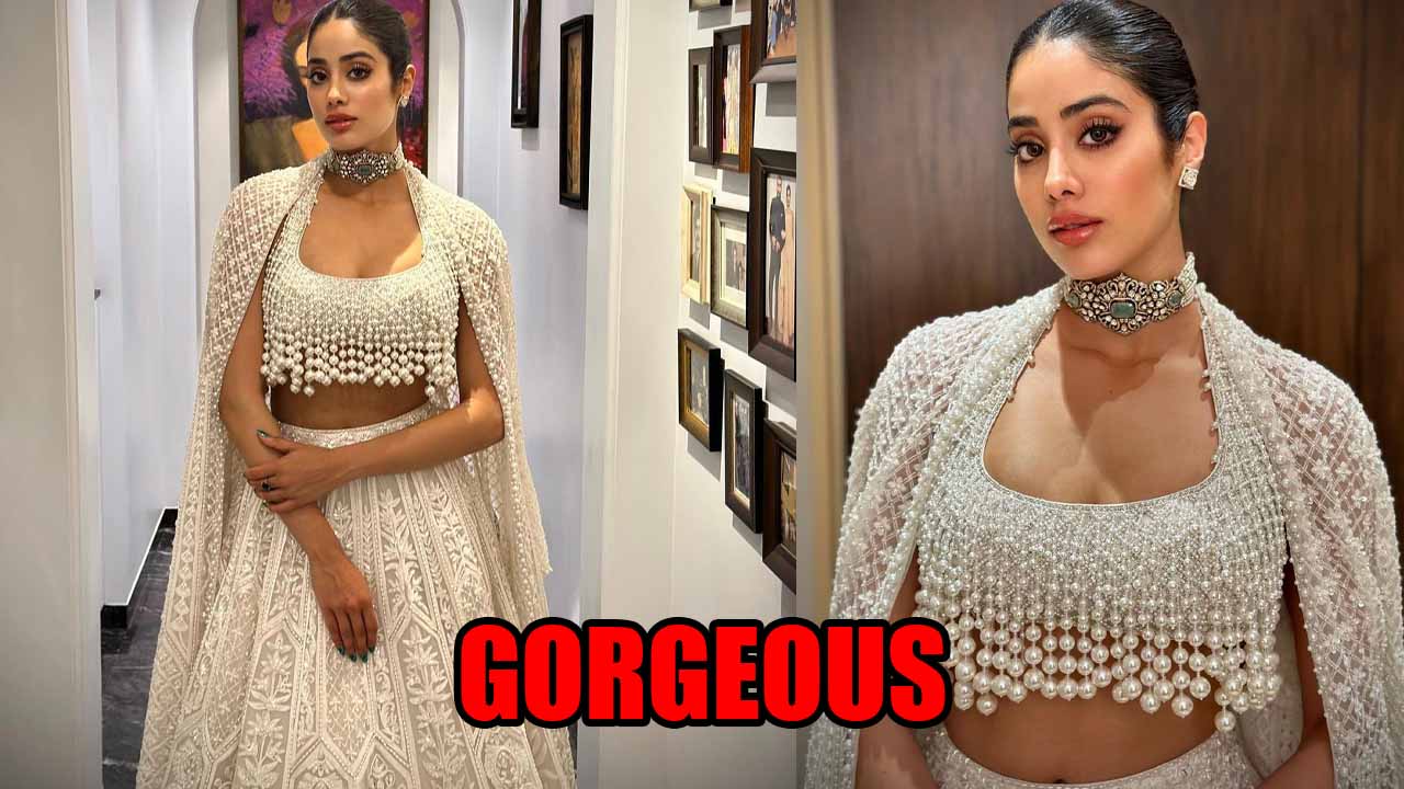 Janhvi Kapoor Looks Angelic In White Pearl-Embellished Outfit And Gives Major Fashion Cues 792564