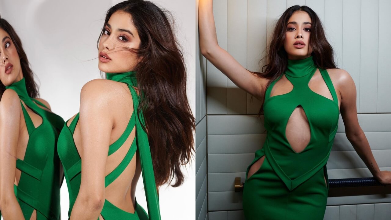 Janhvi Kapoor Turns Smoking Hot In Green Chilly Body Hugging Gown; Fans Go Gaga 801876