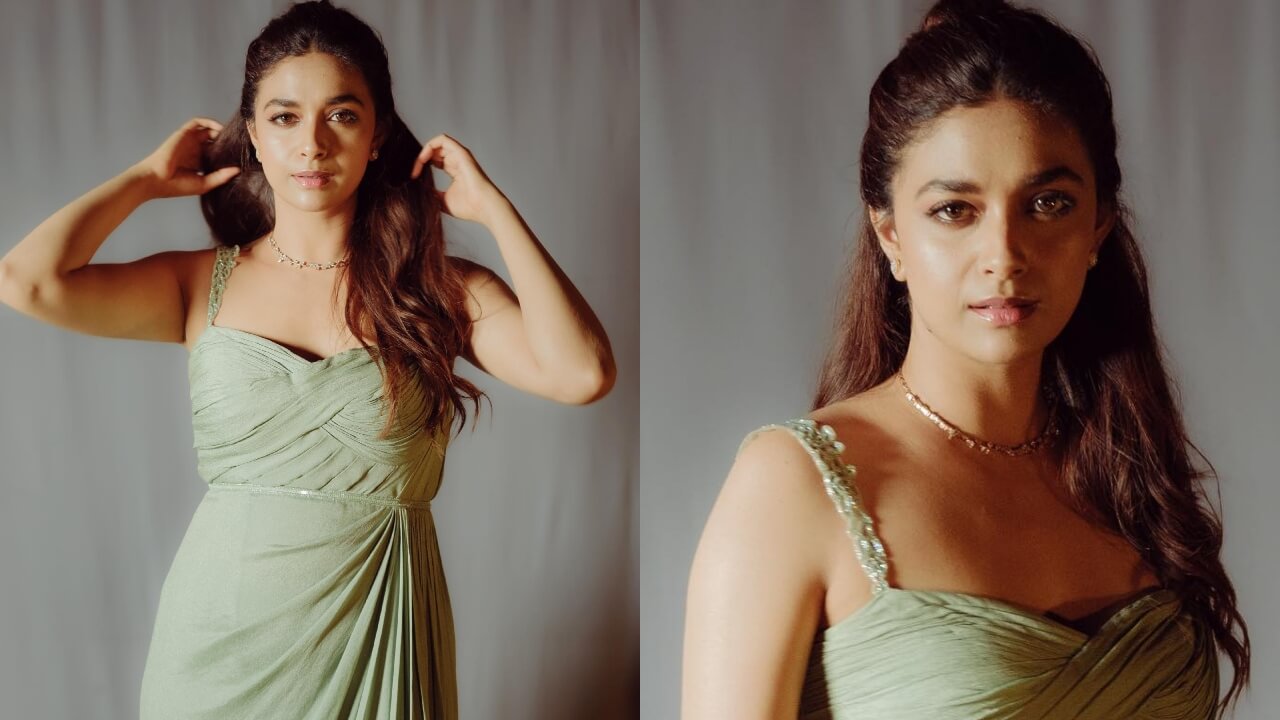 Keerthy Suresh Looks Gorgeous In Green Gown, Shriya Saran Feels Hot 802735