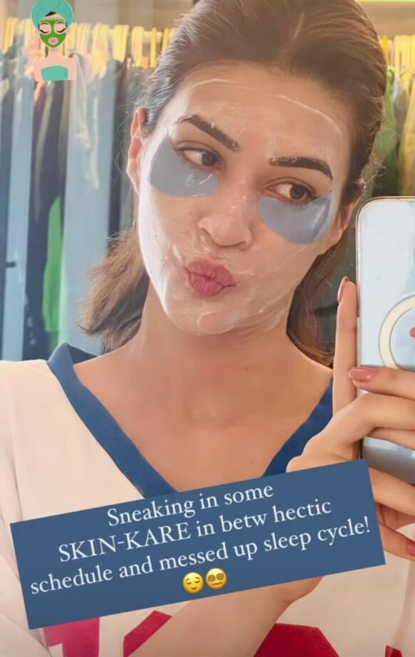 Kriti Sanon sneaks in skincare routine amidst hectic schedule, here's how 799695