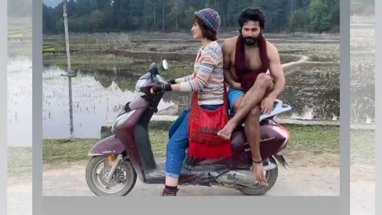 Kriti Sanon takes 'shirtless' Varun Dhawan for bike ride, guess where? 800824