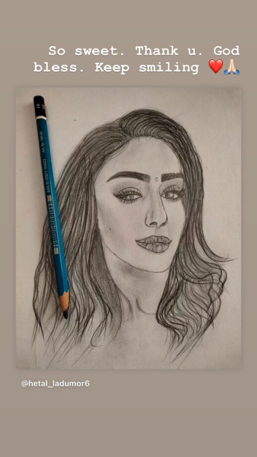 Naagin Fame Mahekk Chahal Looks Gorgeous In a Fan-Made Sketch; Sends Out A Gratifying Message 802275