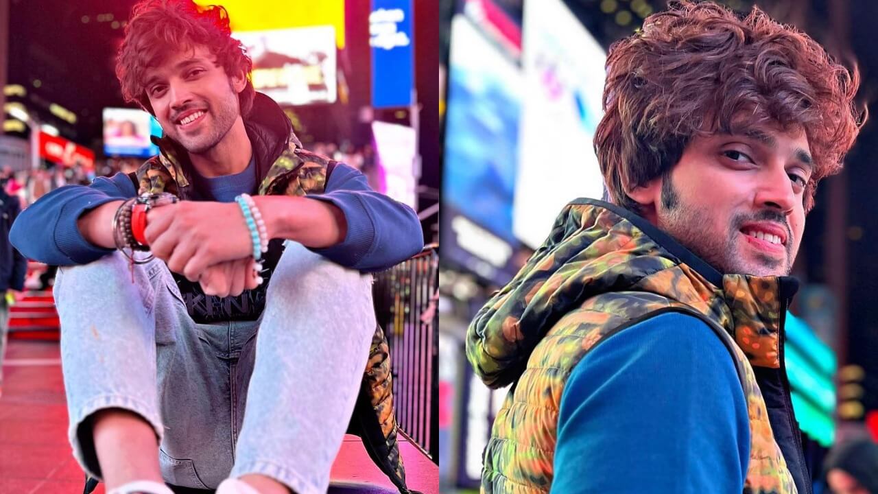 Parth Samthaan poses in front of Times Square, New York City, talks about fun memories 794524