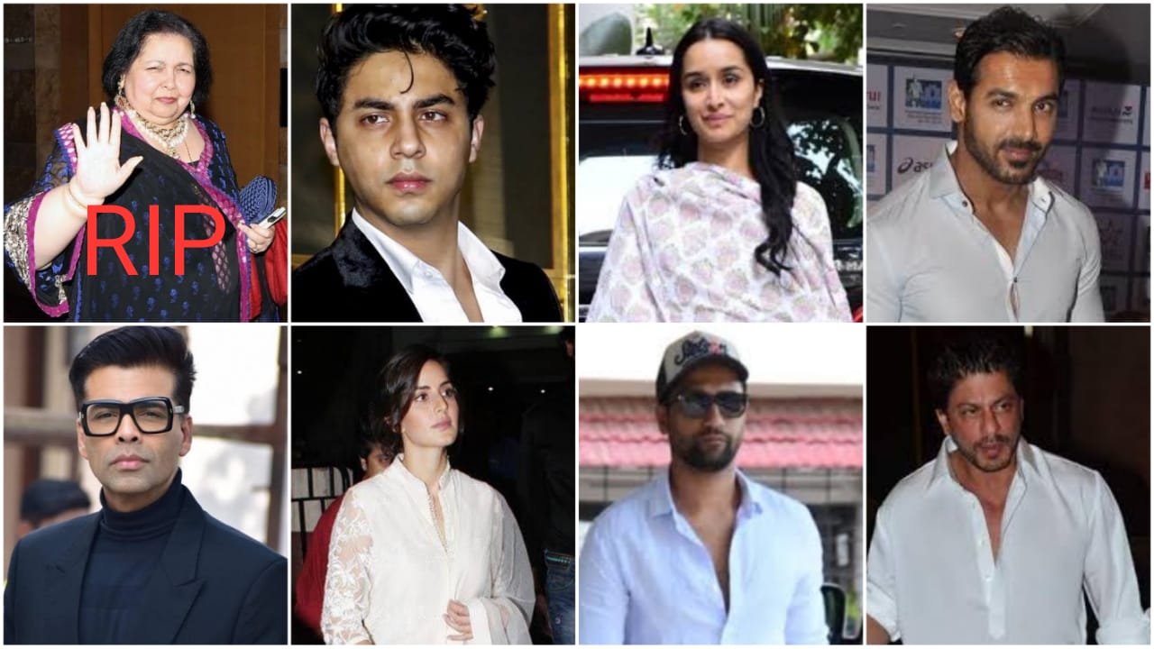 RIP Pamela Chopra: Shah Rukh Khan, Karan Johar, Aryan Khan, Shraddha Kapoor, Vicky Kaushal-Katrina Kaif, John Abraham and others pay final respect