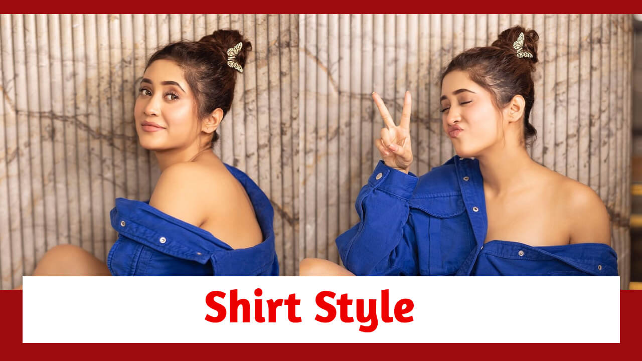 Shivangi Joshi Exudes The Perfect Style In This Denim Blue Shirt Style; Check Here 800635
