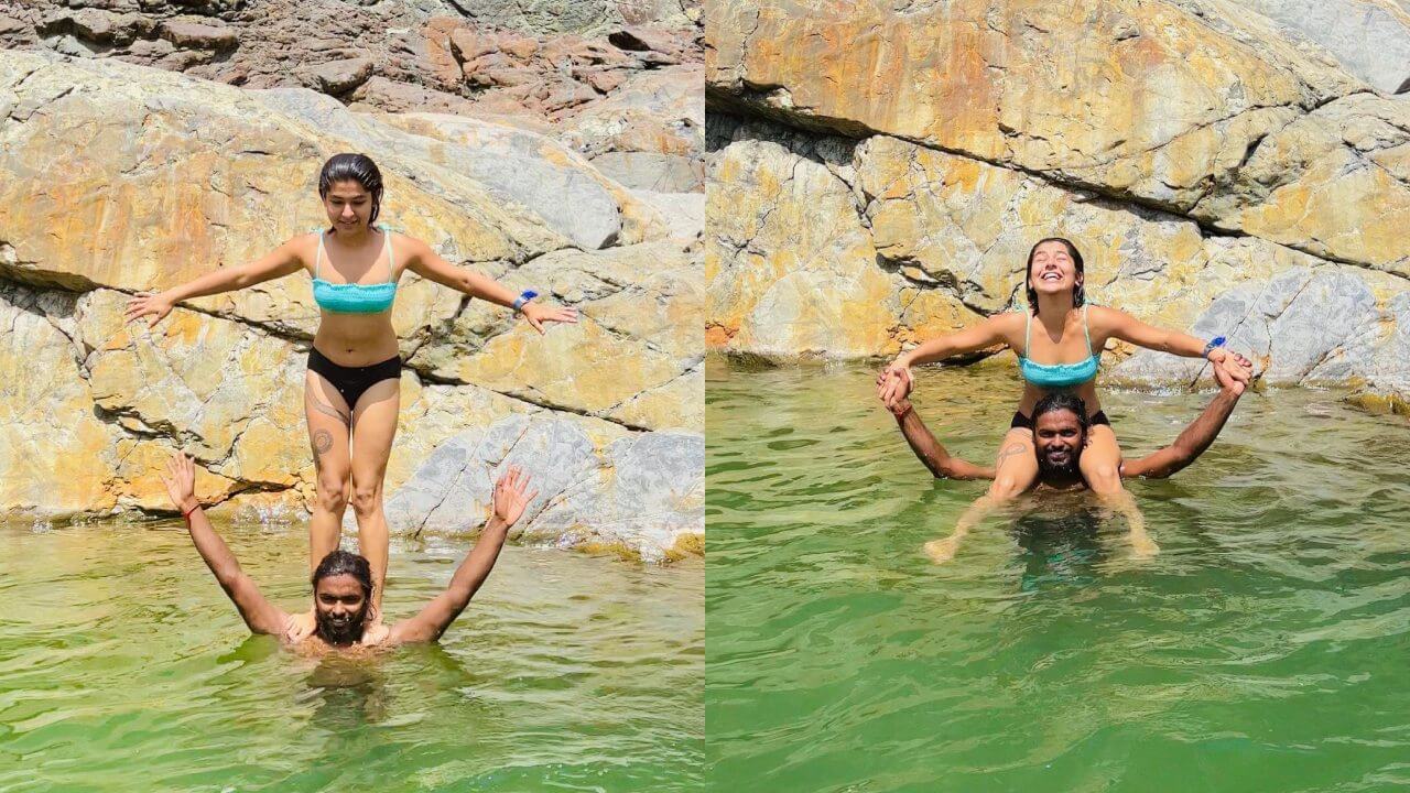 Trending: TMKOC's Nidhi Bhanushali takes sensuous dip in pool with special person, rocks bikini avatar 797807