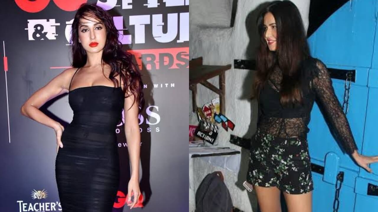Ultimate Fashion Battle: Nora Fatehi Vs Katrina Kaif: Your most desirable vogue queen in black see-through transparent outfit? (Vote Now) 798464