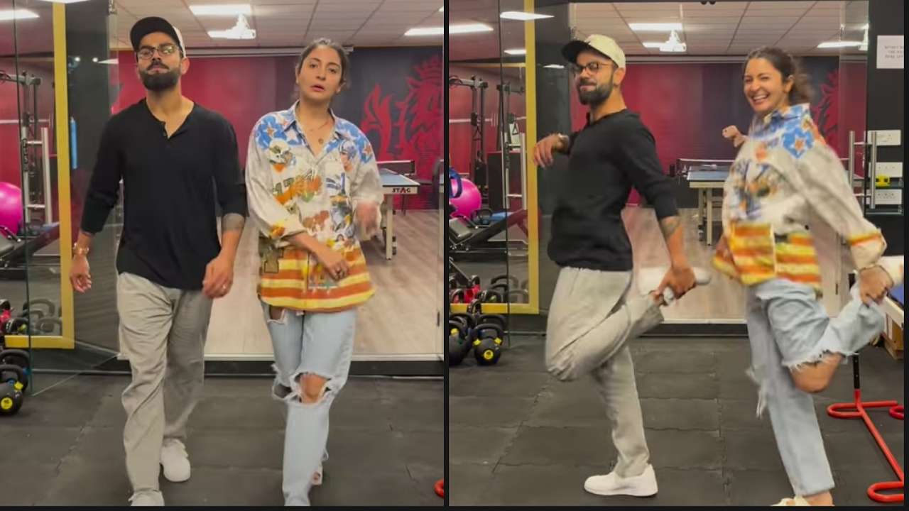 Watch: Anushka Sharma makes hubby Virat Kohli dance to her tunes, check out ROFL video 800728