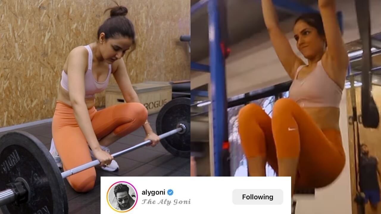 Watch: Jasmin Bhasin does heavyweight powerlifting in bralette and yoga pants, BF Aly Goni likes it 802917
