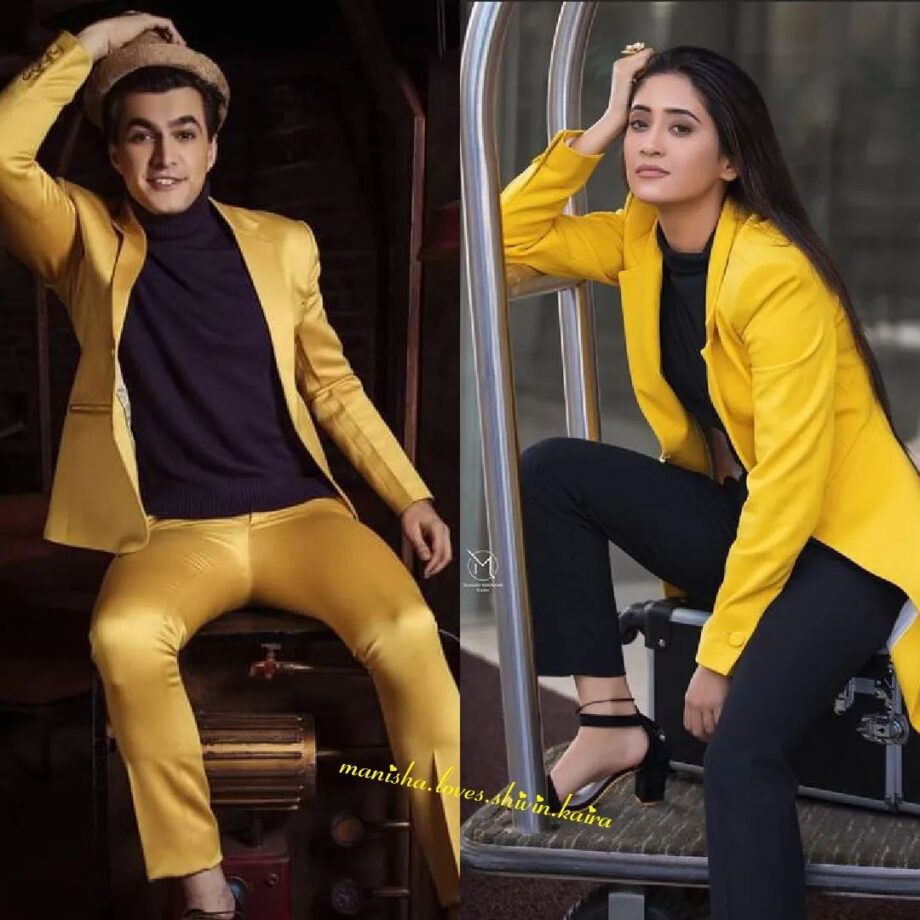 YRKKH: Mohsin Khan and Shivangi Joshi are slayers in yellow co-ord suit, take inspiration 802323