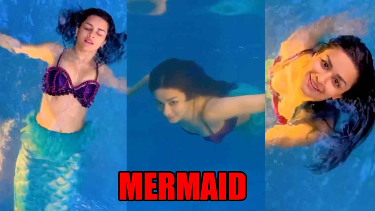 Avneet Kaur turns into a mermaid, takes a dip in the pool