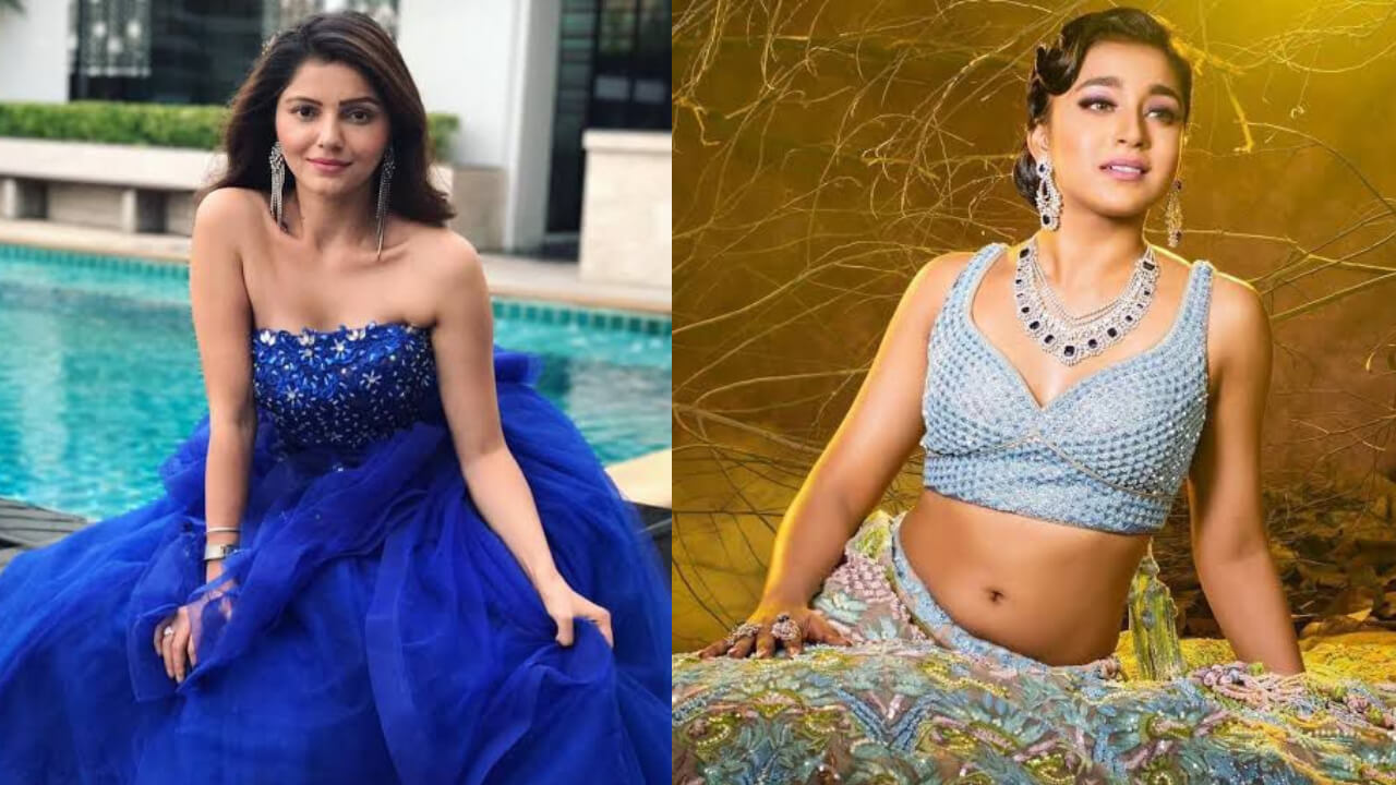 Bigg Boss Babes: Sumbul Touqeer Khan and Rubina Dilaik in shades of blue, a visual delight 809310