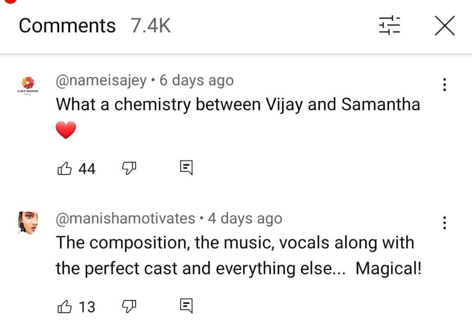 Fans hail Vijay Deverakonda and Samantha Ruth Prabhu's chemistry in Tu Meri Roja from Kushi, say, 
