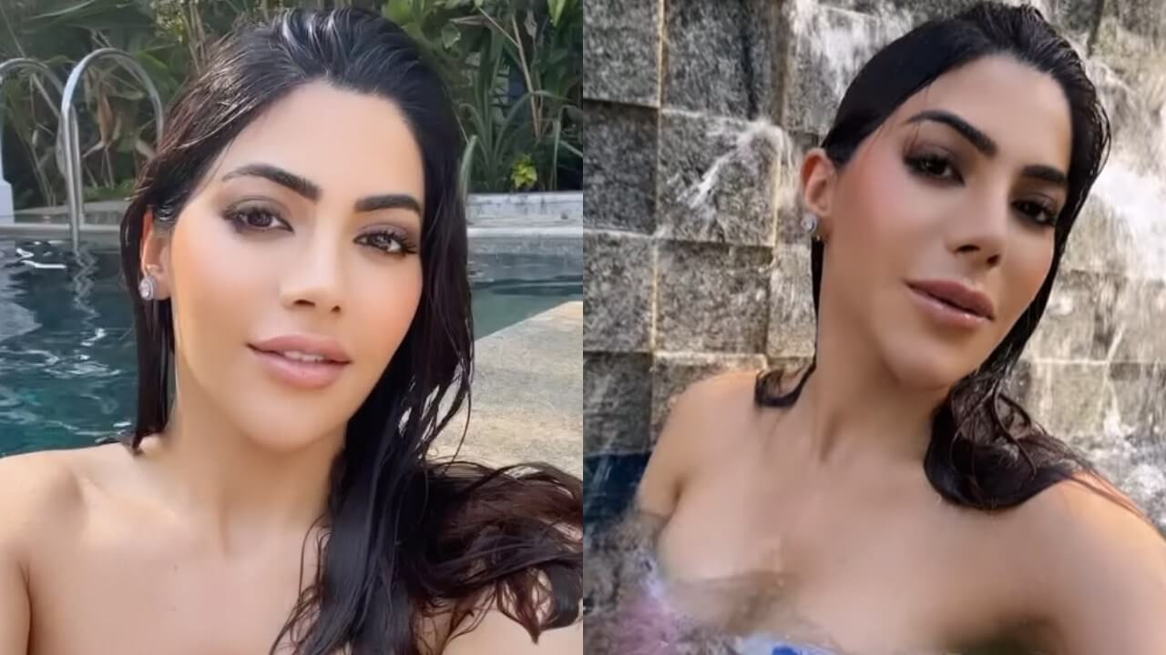 Haye Garmi: Nikki Tamboli takes sensuous dip in swimming pool, shares wet video in bikini 807805