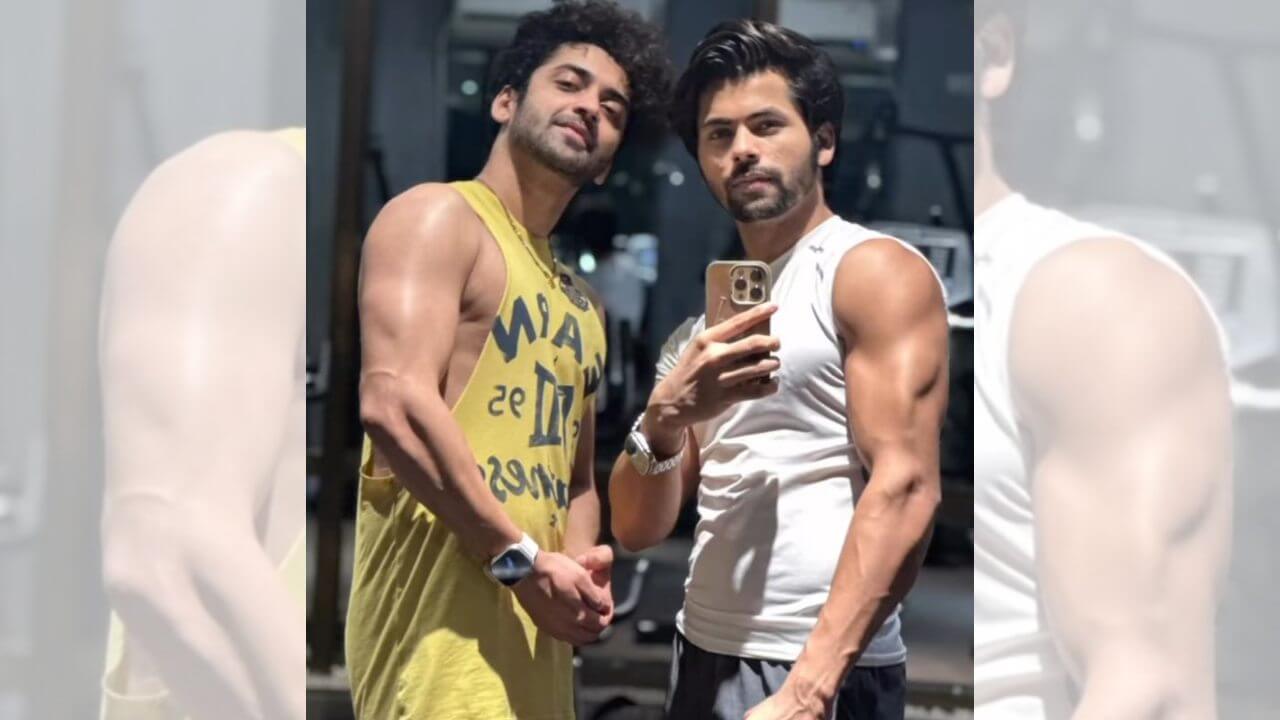 In Pic: Siddharth Nigam and Sumedh Mudgalkar caught in swagger moments at gym 811685