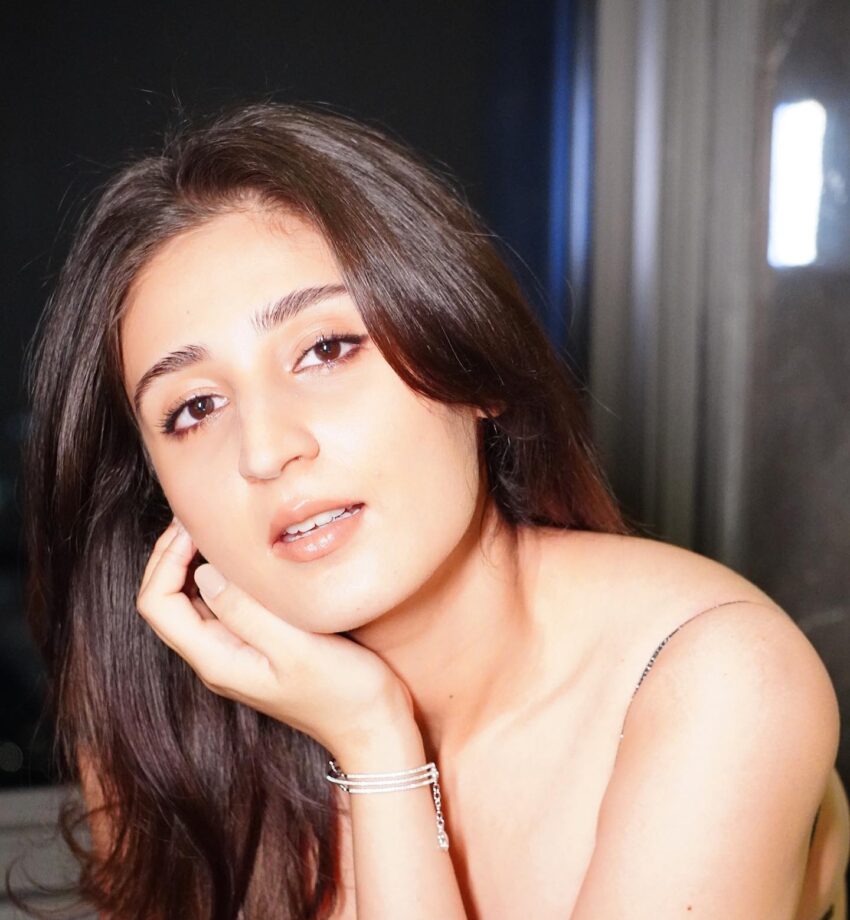 In Pics: Dhvani Bhanushali shines in sparkly crop top and cargo 804701