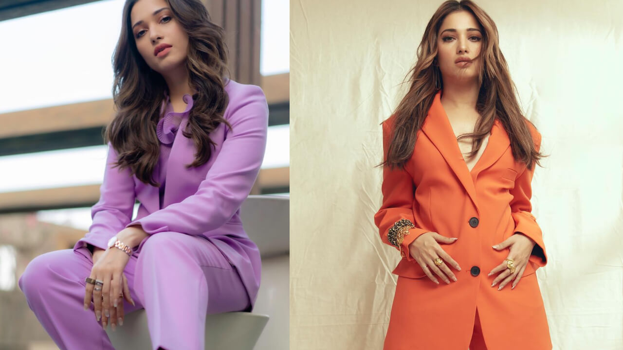 In Pics: Tamannaah Bhatia’s keeps the boss fashion quotient on check in pantsuits 805745
