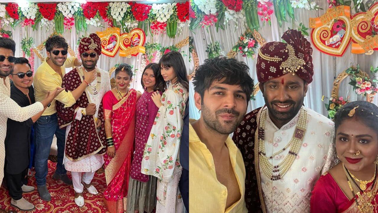 Kartik Aaryan attends wedding of his crew member Sachin, pics go viral 803079