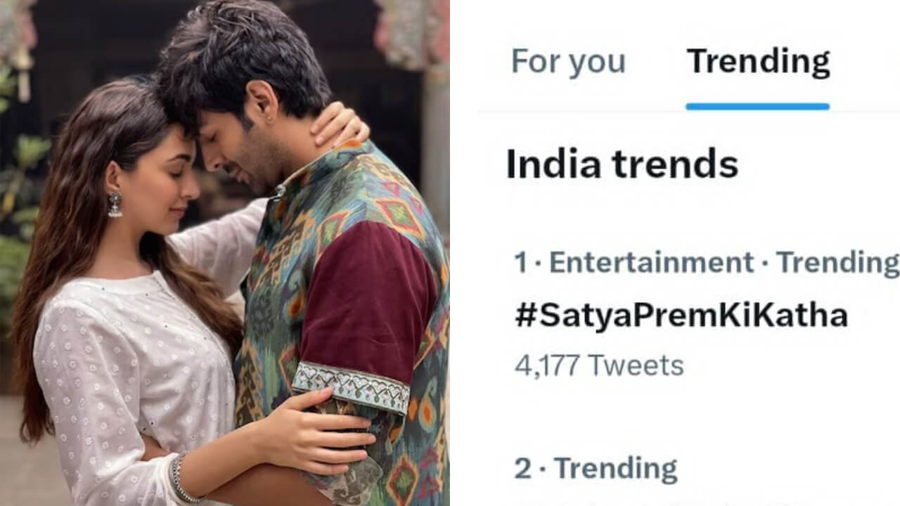 Netizens hail the pure love romance of Kartik Aaryan and Kiara Advani in the teaser of ‘Satyaprem Ki Katha’! Trends #SatyaPremKiKatha on #1* 808333