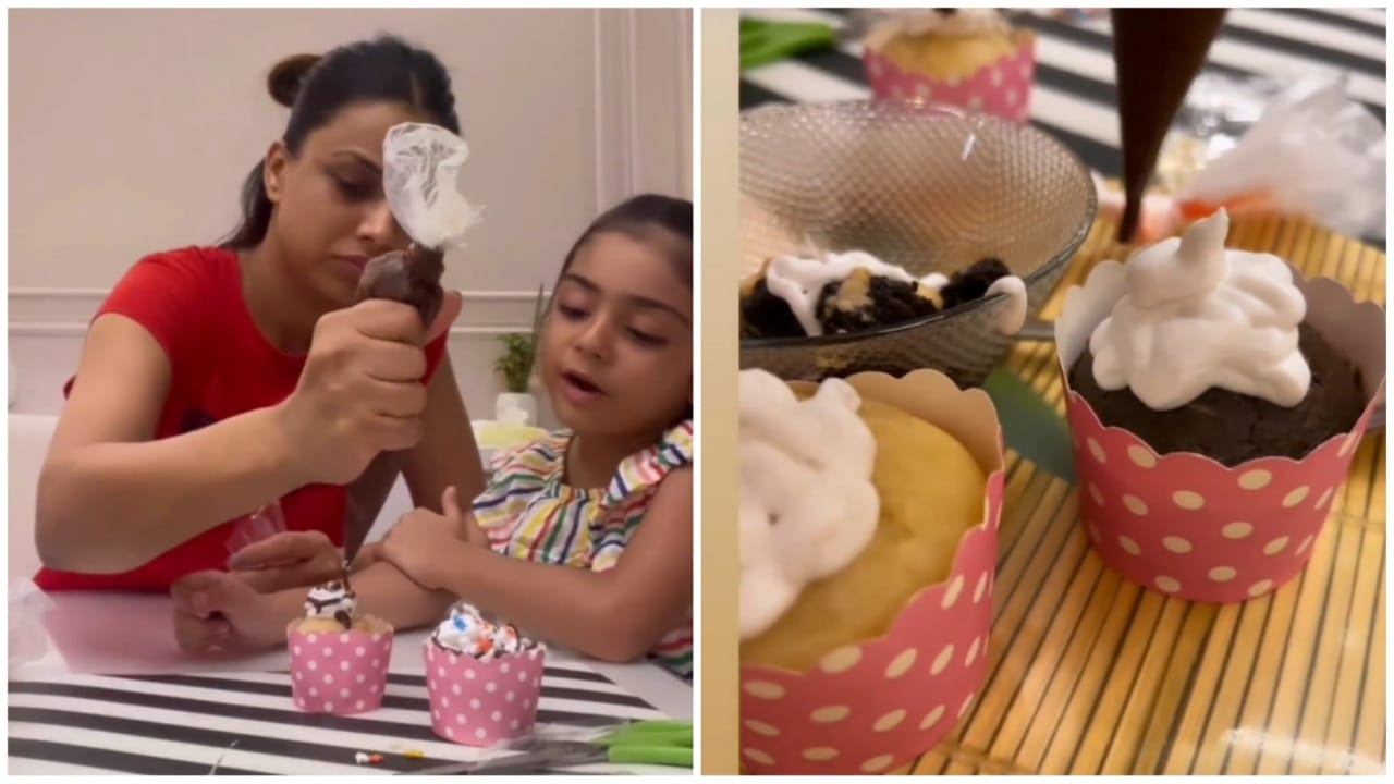 Nia Sharma Teaches To Make Mouth Watering Cup Cakes, Watch 808012