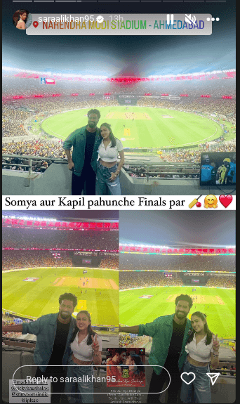 Sara Ali Khan and Vicky Kaushal attend IPL final match as part of promotions of their upcoming film, deets inside 811235