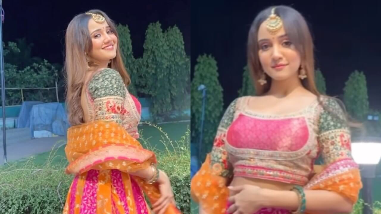 So Stunning: Ashi Singh decks up embellished lehenga choli, dances to Dilruba | IWMBuzz