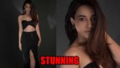Surbhi Jyoti Shares Jaw-Dropping Looks In Black Bikini Top And Slit Skirt, Check Video 807672