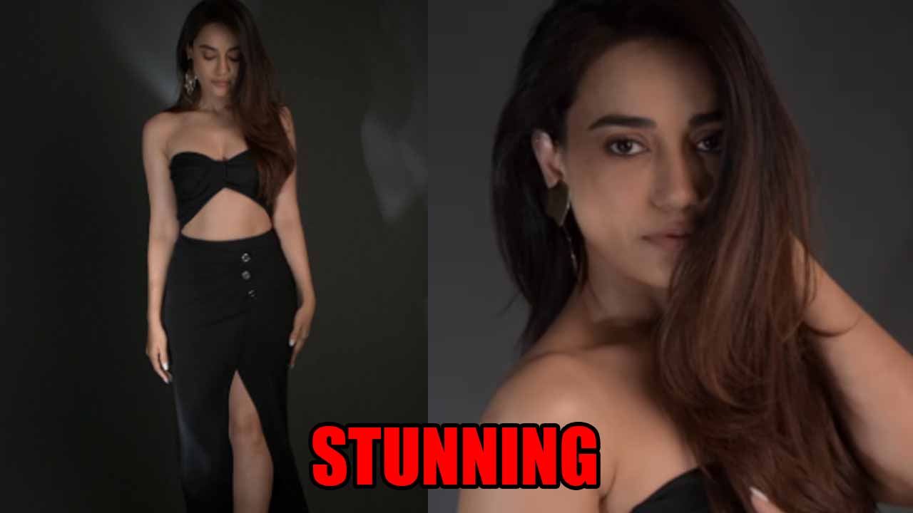 Surbhi Jyoti Shares Jaw-Dropping Looks In Black Bikini Top And Slit Skirt, Check Video 807672