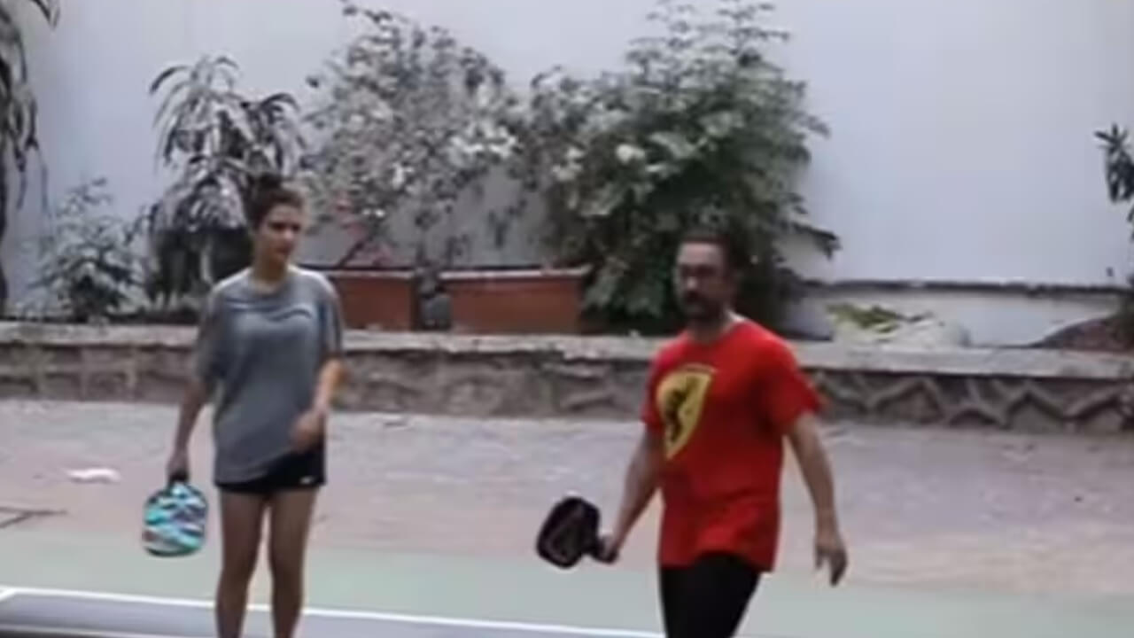 Viral Video: Aamir Khan and Fatima Sana Sheikh caught playing pickleball, watch 809896