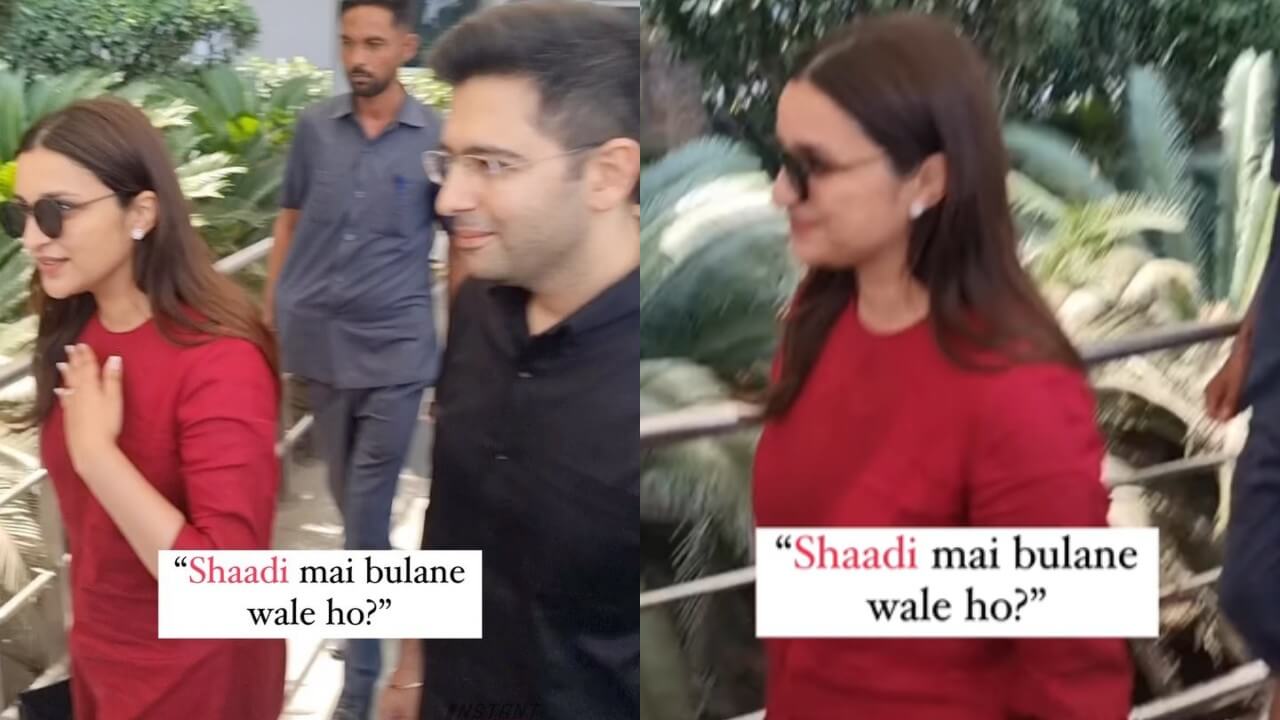 Watch: Paparazzi asks Parineeti Chopra-Raghav Chaddha 'shaadi mein bulaoge na?' See epic reaction 805615