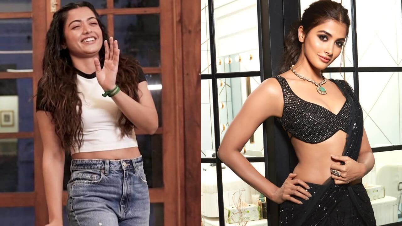 Watch: Rashmika Mandanna melts internet with adorable dance moves, Pooja Hegde sizzles in black shimmery saree 808364