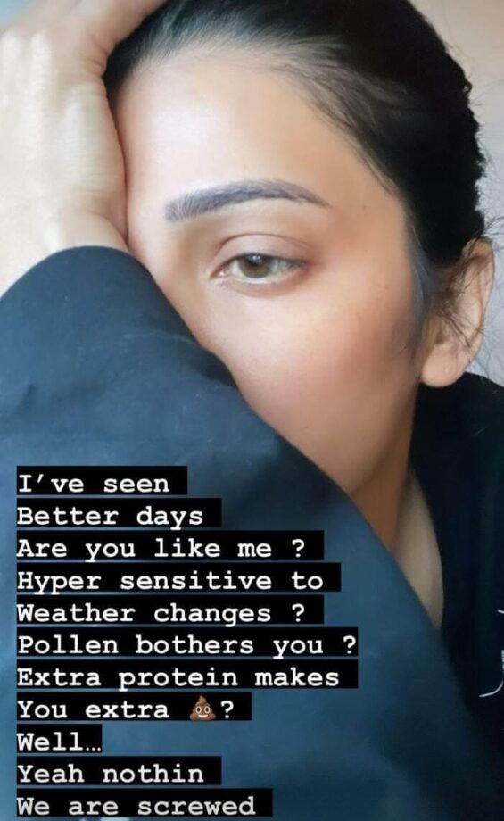 Why is Shruti Haasan hyper sensitive to weather changes? 808829