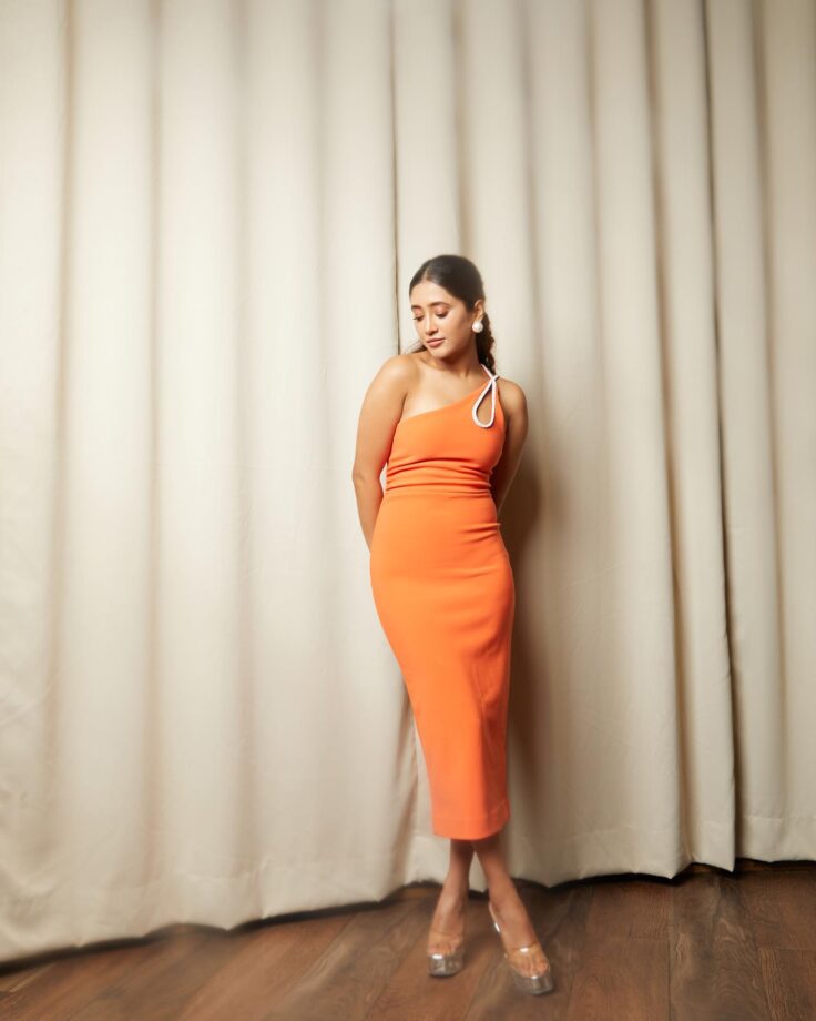 YRKKH: Shivangi Joshi raises heat in orange one-shoulder outfit (bold pics alert) 808760