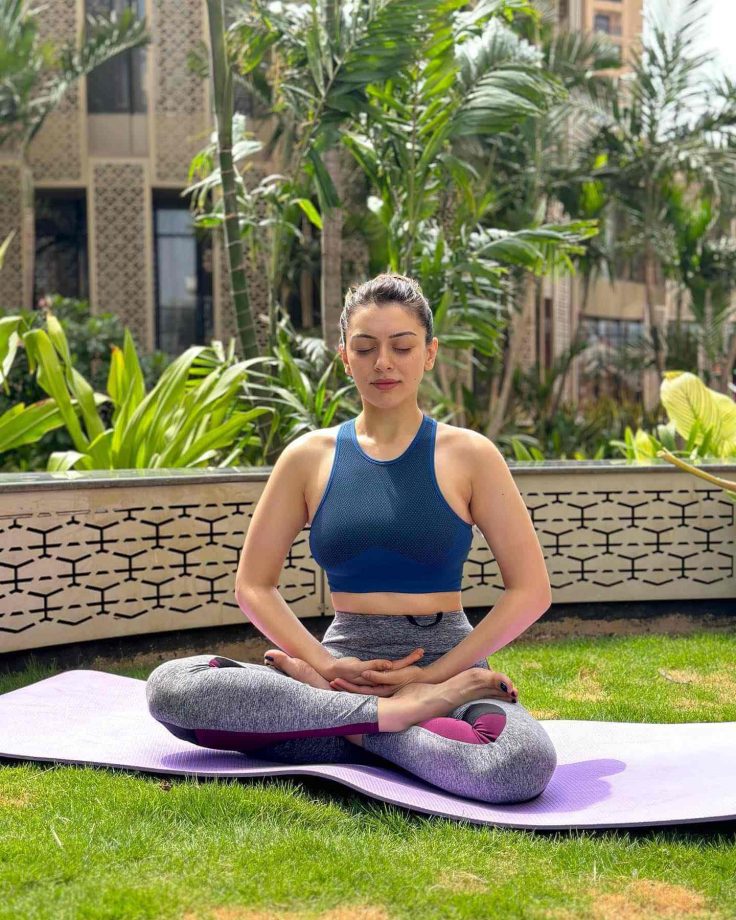 A sneak-peek into Pooja Hegde and Hansika Motwani's workout routine on International Yoga day 818453