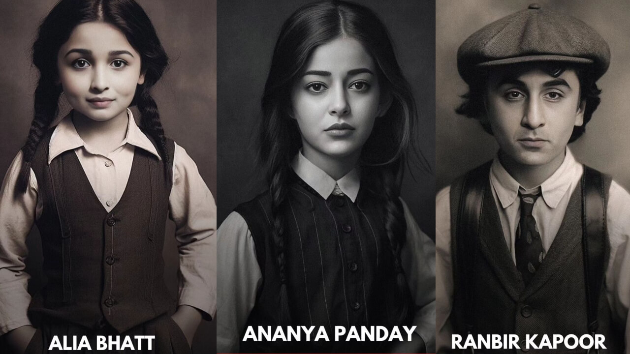 Alia Bhatt, Ananya Panday to Ranbir Kapoor, all look irresistibly cute as kids in AI-generated pictures 817385