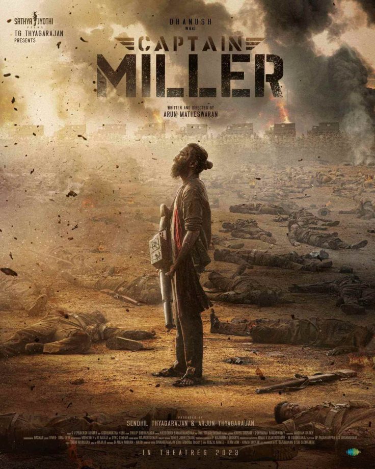 Dhanush shares latest poster of Captain Miller, fans can't keep calm 822450