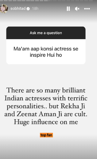 Fans ask Sobhita Dhulipala about her ability to pull off multiple characters during an Ask Me session – check out her perfect response 820596
