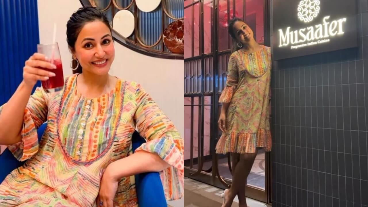 Hina Khan Goes On A Food Date; Enjoys Cupcake, Shakes, And More 814044