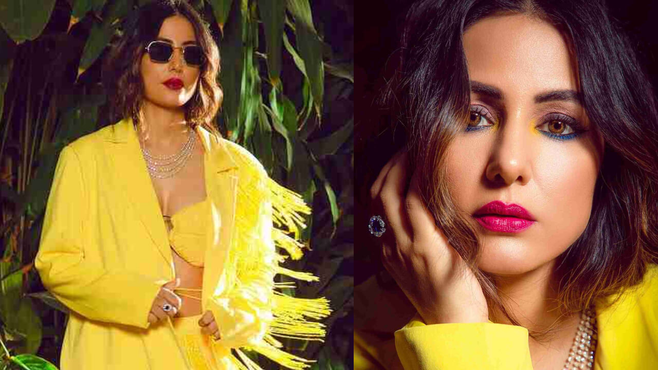 Hina Khan's Goes Colorful In Yellow Pantsuit; Must-See Pics 812262