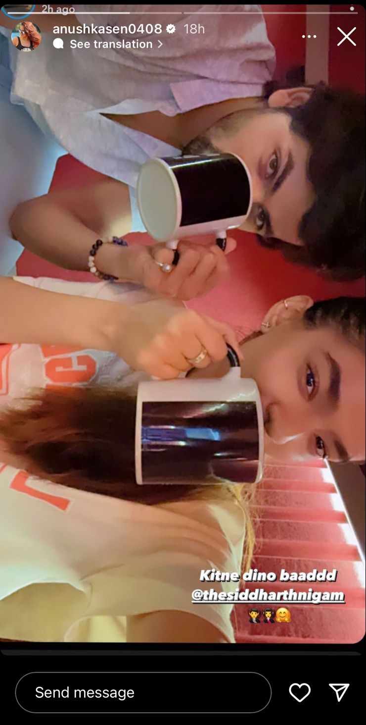 It's coffee time for Siddharth Nigam and Anushka Sen 819825