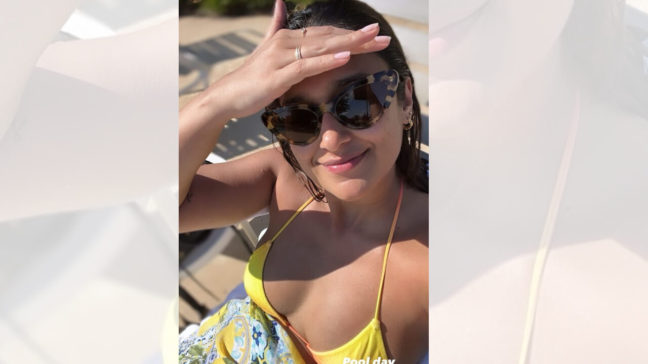 Mom-to-be Ileana D’Cruz soaks up the poolside bliss in yellow bikini, see pics 814920