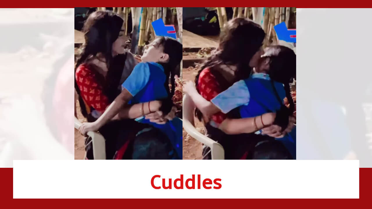Pandya Store Fame Shiny Doshi Cuddles And Kisses Child Actor Kiara Sadh In This Cute BTS Video 819498