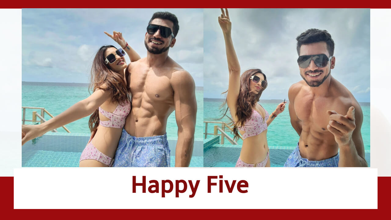 Pandya Store Fame Shiny Doshi Dazzles In Bikini Style; Celebrates 'Happy Five' with Hubby 819184