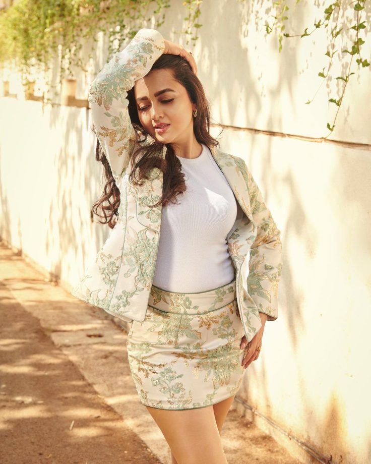 Summer Style! Naagin 6 Actress Tejasswi Prakash Rocks In A Printed Co-ord Set 813591
