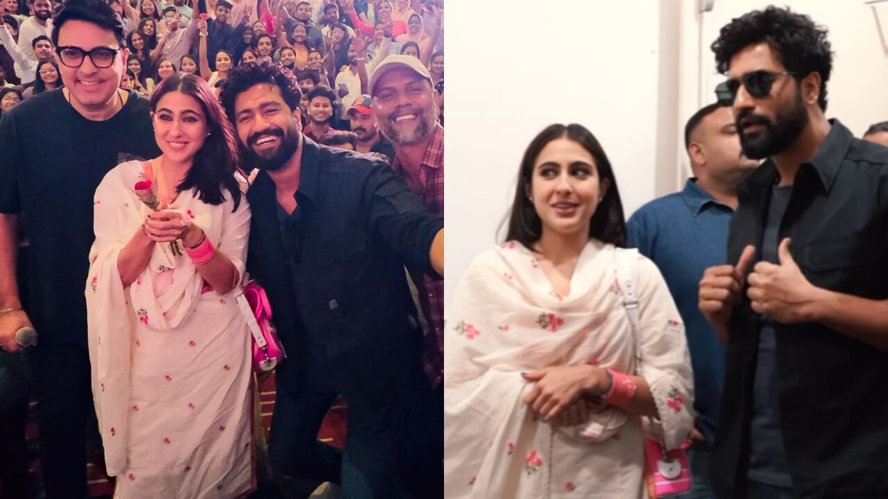 ZHZB Promotions: Vicky Kaushal-Sara Ali Khan caught interacting with young minds, see video 812072