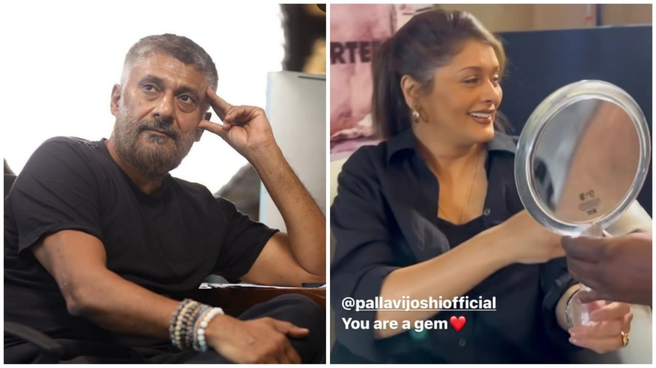 Filmmaker Vivek Ranjan Agnihotri shares a touching clip of his wife Pallavi Joshi from the interviews of 'The Kashmir Files Unreported'; says 