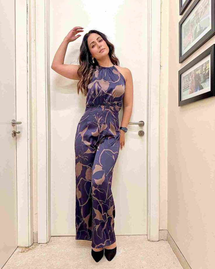 Hina Khan Goes Stylish In Printed Jumpsuit And Bellies; Take A Look 838824