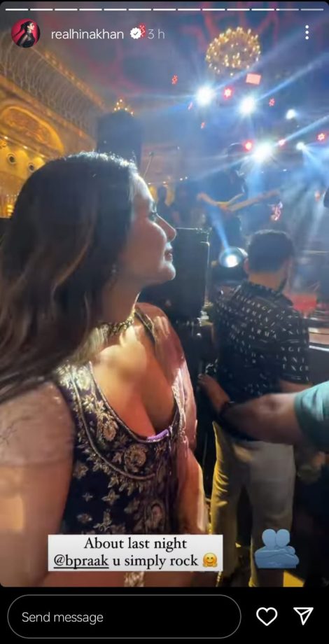 Hina Khan Looks Jaw-Dropping In Maroon Lehenga, Attends Friend's Wedding 823186