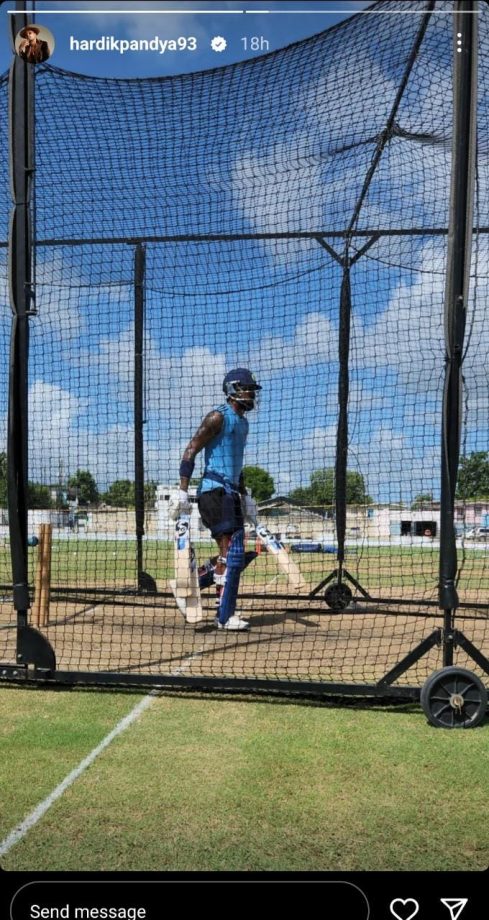 In Pics: Hardik Pandya drops glimpses from practice sessions 838523