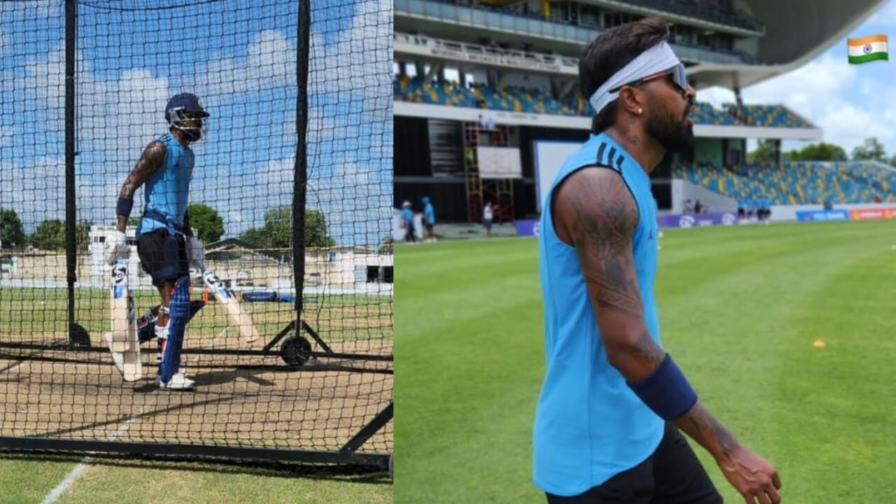 In Pics: Hardik Pandya drops glimpses from practice sessions 838524